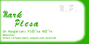 mark plesa business card